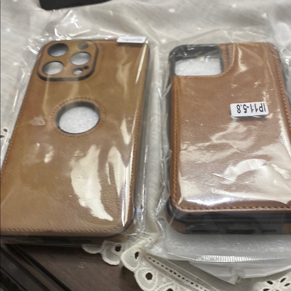 Brown Protective Phone Cases with Camera Cutout